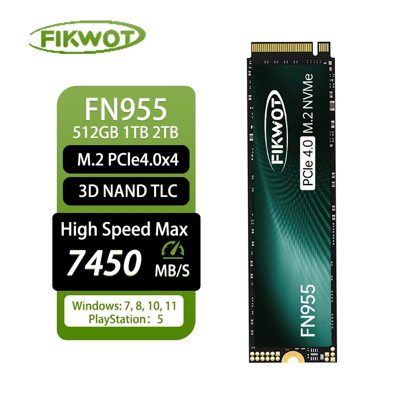 Fikwot 2280 SSD ũ,  ָ Ʈ ̺, PS5 ũž Ʈ FN955, M.2 SSD, 4TB, 2TB, 1TB, 7350 MB/s, PCIe4.x4, NVMe1.4